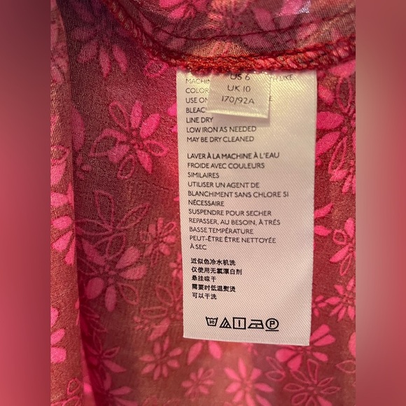 NWOT Free People Jessie Ditsy Floral Print Midi Dress Size 6 - Picture 15 of 16